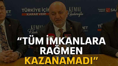 “Tüm imkanlara rağmen kazanamadı”